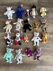 Vintage Ty Beanie Babies 5 to 9” Plush Stuffed Animals 1994-2000 ~Lot Of 19