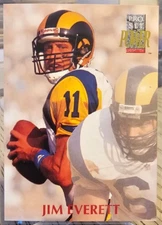 1992 Pro Set Power Jim Everett #207 Rams