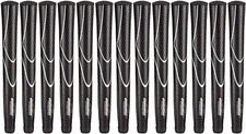 JumboMax Tour Series Golf Grips Black & Silver XL "X-Large" Size - SET OF 13
