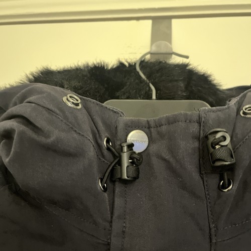 Carhartt Parka Womens XS Navy Blue Trapper Full Zip Hooded Jacket Coat - Picture 3 of 16