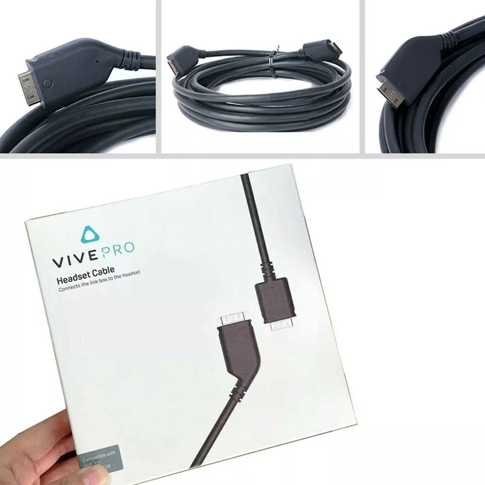 For HTC VIVE Pro 5m Headset Cable Connect Link Box To VR Headset HDMI Cord