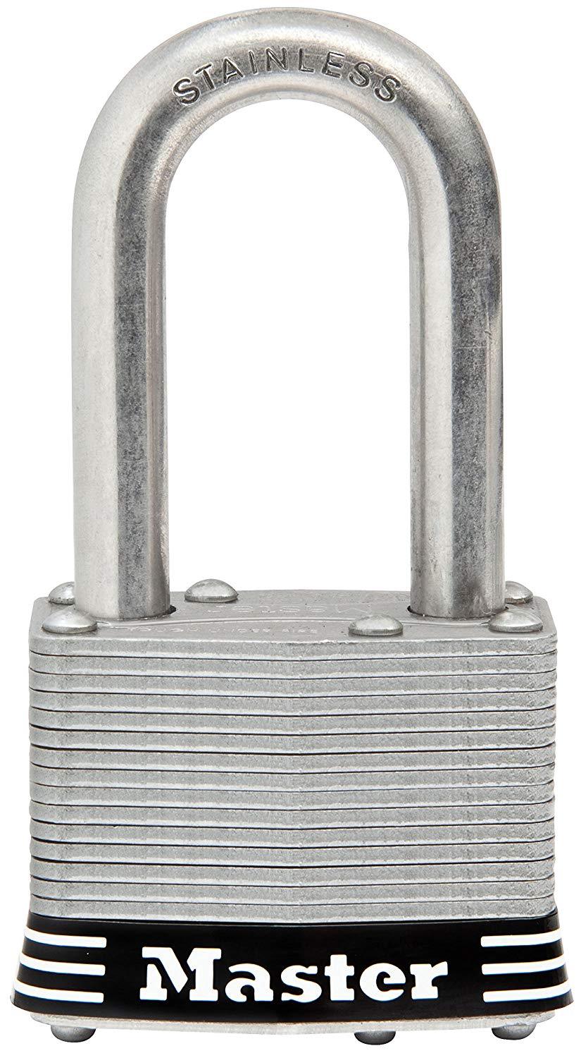 Master Lock Padlock, Laminated Stainless Steel Lock, 1-3/4 in. Wide, 1SSKADLF
