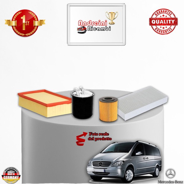 Inspektionskit Filter Mercedes Viano 2.0 CDI 85KW 116CV Von 2007->-image