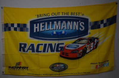 HELLMANN'S FLAG PROMOTION NASCAR RACING FLAG