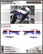 Adesivi XL600V Transalp GREY 600 V 1987 1988 grafiche/stickers/decal