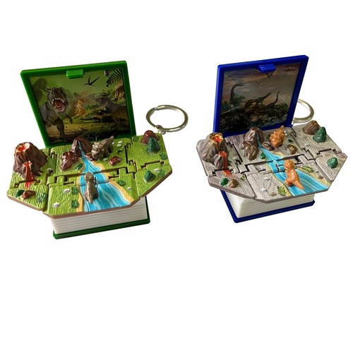 3D Pop Up Libro Castillo Dinosaurio Juguetes Llavero Regalo para Fiesta Cumpleaños x 2 - Imagen 14 de 14