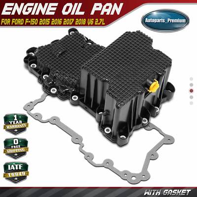 Engine Oil Pan w/ Gasket for Ford F-150 2015 2016 2017 2018 V6 2.7L