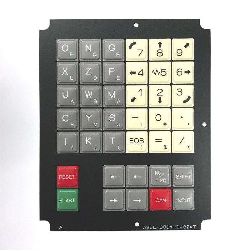 FANUC membrane keysheet keypad for 10T control P/N: A98L-0001-0482