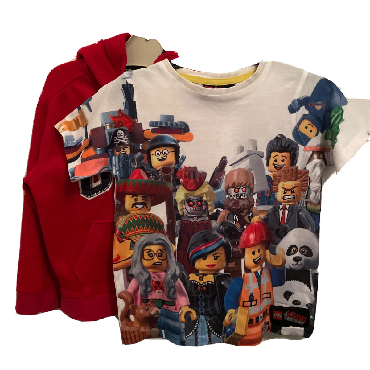 GAP AGE 5 RED GAP HOODIE+SMART LEGO MOVIE SHORT SLEEVED T-SHIRT Age 5-6  Year VGC | eBay