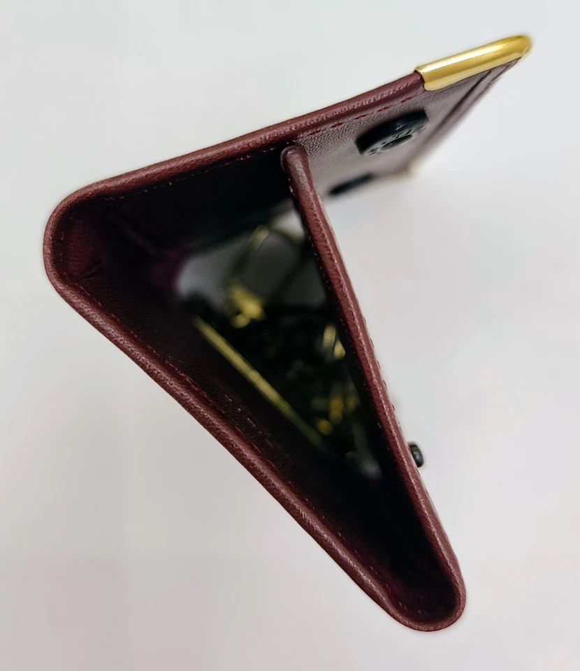 Cartier Porte-Clés 6 Crochets En Cuir Bordeaux Vintage - Photo 3/4