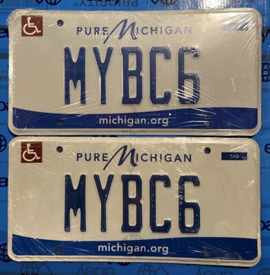 LICENSE PLATES￼ Vanity MYBC6 Pair Still In Original Wrap ￼￼