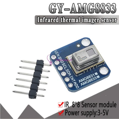 AMG8833 IR Thermal Imager Array Temperature Sensor 8x8 Infrared Camera Sensor