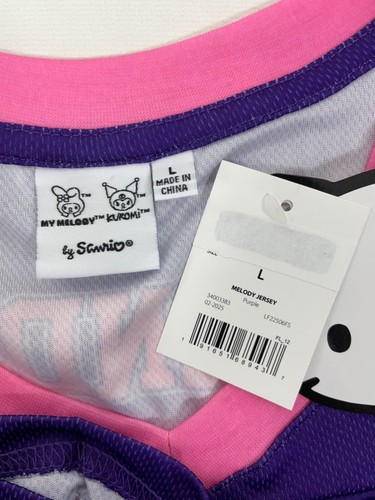 Women's Hello Kitty My Melody & Kuromi Graphic Football Skimmer Jersey Large - Picture 11 of 14