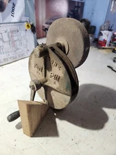 Vintage Fort Pitt No 2 Hand Crank Bench Grinder