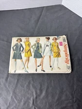 Vtg Simplicity 7991 A Line Dress Cardigan Coat Jacket Misses Sz 14 1968 Uncut