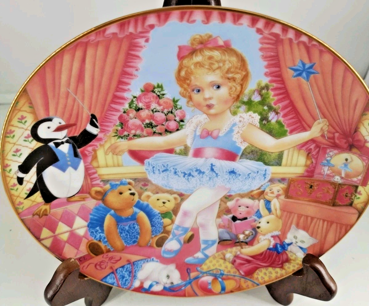 92 Franklin Mint Porcelain Carol Lawson Collectors Plate Dance