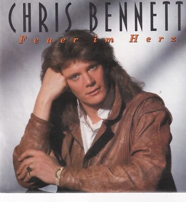 Chris Bennett - Feuer im Herz - 7"-Vinyl-Single -480- near mint - Bild 1 von 2