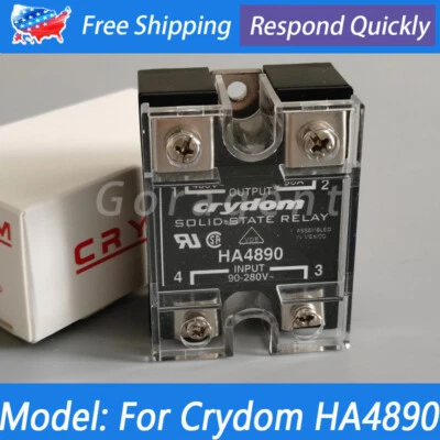 UNBRANDED (无品牌) For Crydom HA4890 Solid State Relay SSR 90 to 280VAC 90A US Stock
