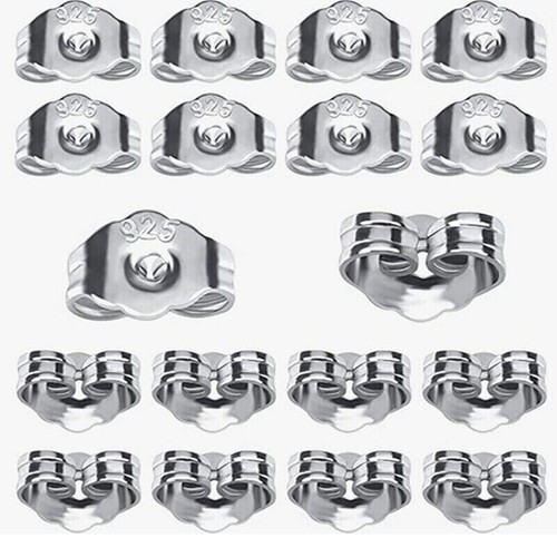 925 Sterling Silver Stud Earrings CZ Cubic Zirconia Ball Small Sets Pack + Backs - Picture 64 of 96