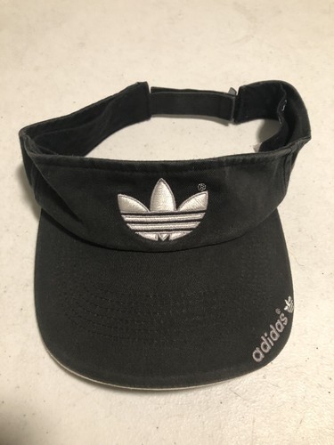 Vintage Adidas Visor Black Old Logo 
