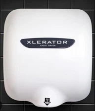 XLERATOR HAND DRYER XL-W NO TOUCH WALL MOUNT BATHROOM EXCEL XL C BW WHITE METAL