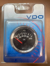 Vdo Oil Pressure Gauge 100psi 10-180 Part 350-196