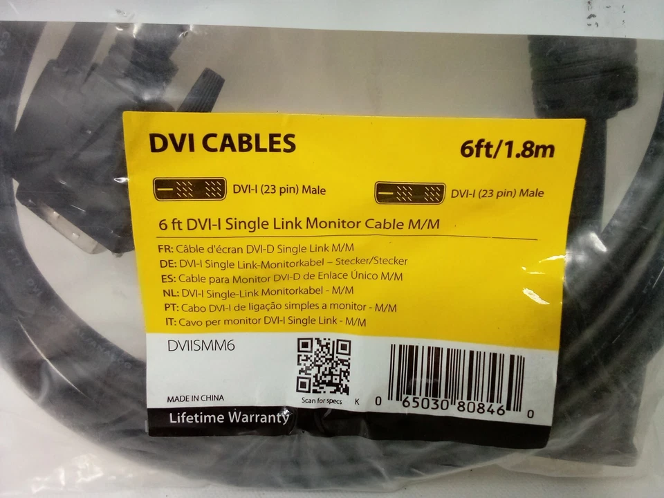 StarTech 6FT/1.8M DVI-I Single Link Monitor Cable M-M - Image 2 of 4