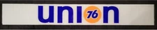 (UNION-11-PLEX) 24.5" X 3.5" UNION 76 PLEXIGLASS GAS PUMP AD PLATE GASOLINE