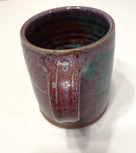WheatonArts Pottery Mug Terry Plasket Artist - Picture 4 of 8