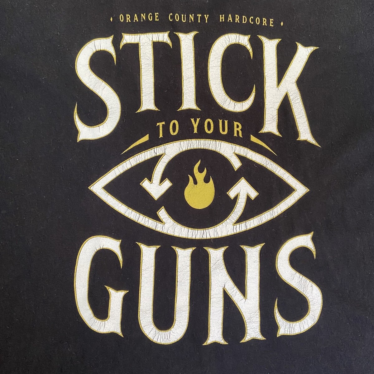 Vintage Stick To Your Guns Orange County Hardcore Band XXX T