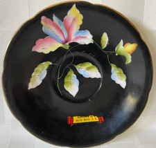 Vintage CHUGAI Occupied Japan DEMITASSE SAUCER Black Orchid MYRTLE BEACH SC