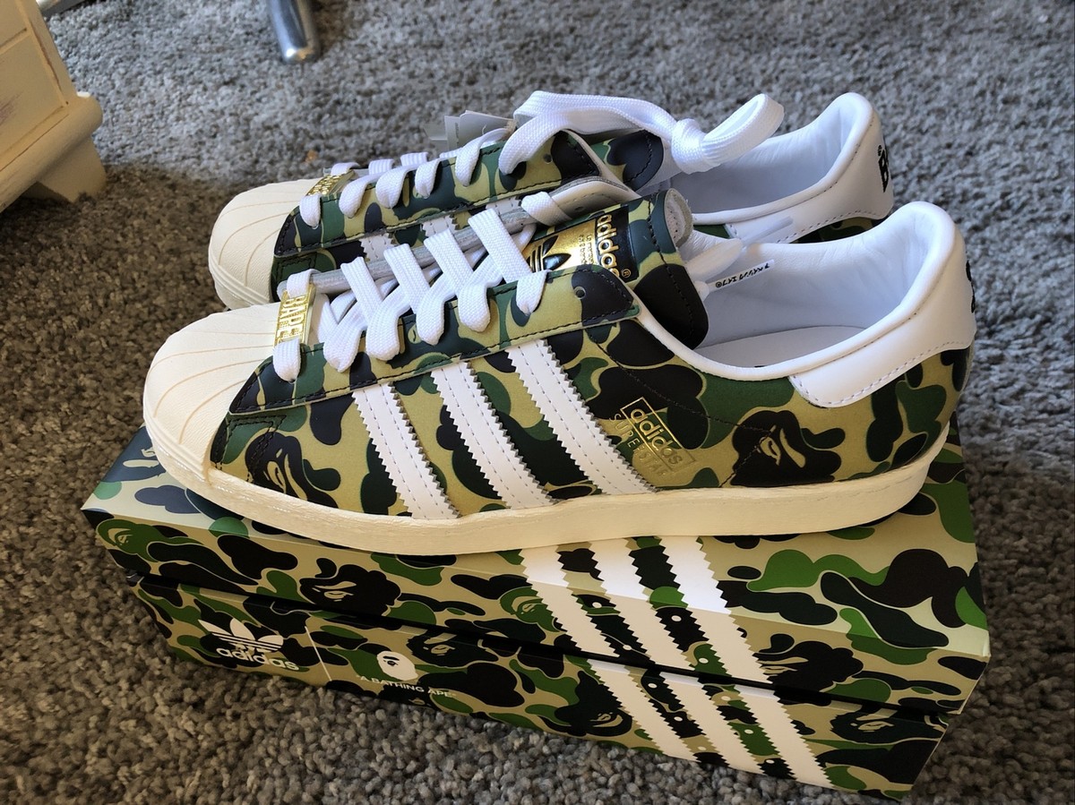 Adidas Superstar 80s x BAPE Camo 2021 UK8 BNIB | eBay UK