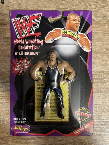 D�Lo Brown WWF Just Toys Bend Ems Series 13 D�Lo B...