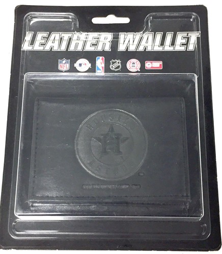 Stamped Logo Black Tri-Fold Leather Wallet - Sealed New - Your Choice - Picture 12 of 26