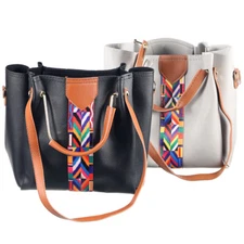 4-Pack Black Women's Handbags - Ideal for Shopping/Outings, Versatile Designs