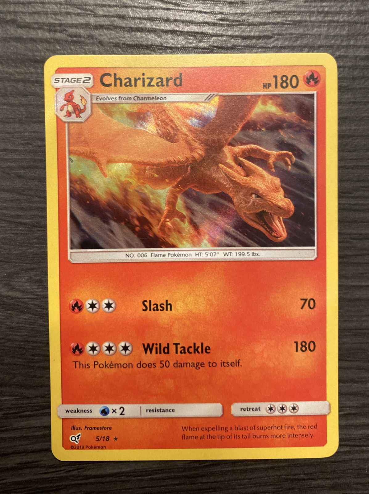 Pokémon TCG Charizard 5/18 Detective Pikachu Ultra Rare Holo Pack Fresh NM/M