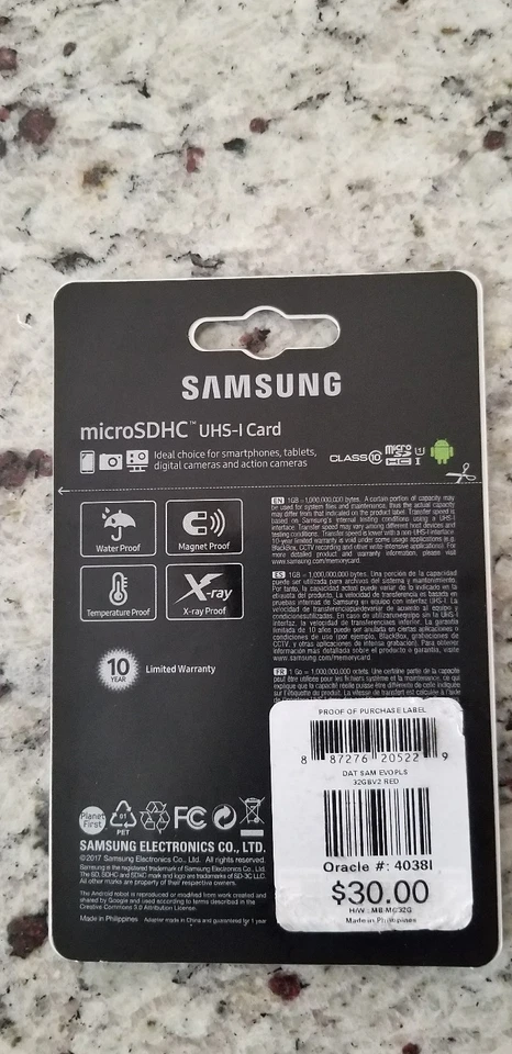 Samsung 32GB MicroSDHC Evo Plus - Image 2 of 2