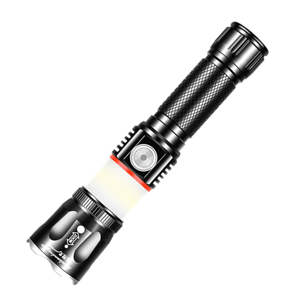 Rechargeable Led Flashlights 4 Lighting Modes Zoomable Hiking Camping Portable