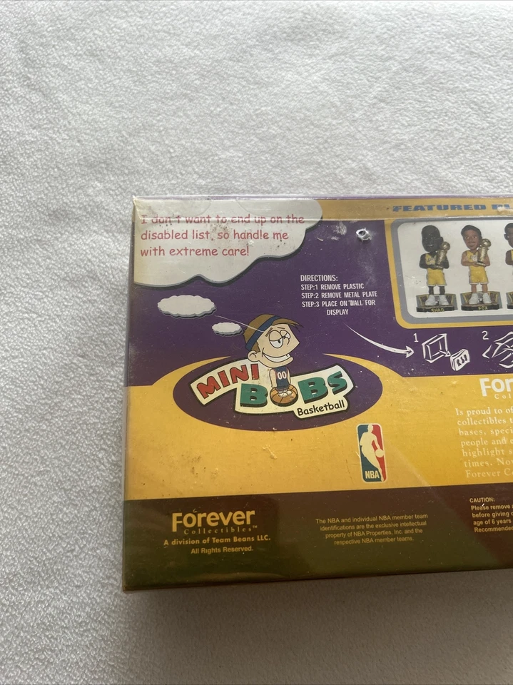 **MUY RARO LA Lakers 1/5000 (Kobe, Shaq, Fisher, Fox) Campeones de la NBA Magnéticos MiniBOBS Foto 2 de 4