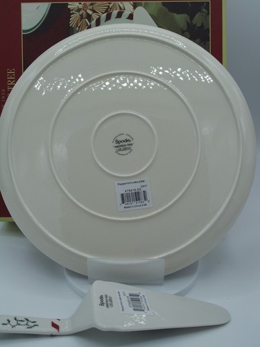 Spode Christmas Tree Peppermint Cake Plate & Server BNWB - Picture 9 of 14