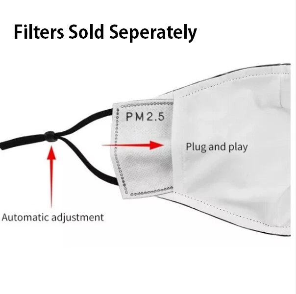 Boo Ghost Halloween 3D Printing Face Mask Adjustable US Seller Fast Ship N - Image 3 of 4