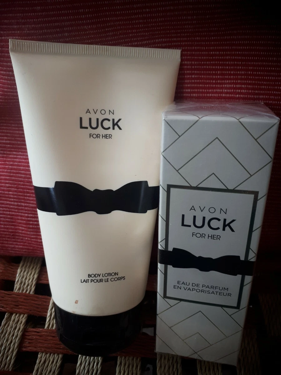 Avon Luck for her set EDT Body Lotion and Body Spray