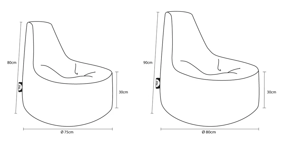 Patchhome Gamer Sessel Hocker befüllt im Set mit Reißverschluss nachfüllbar NEU - Bild 3 von 4