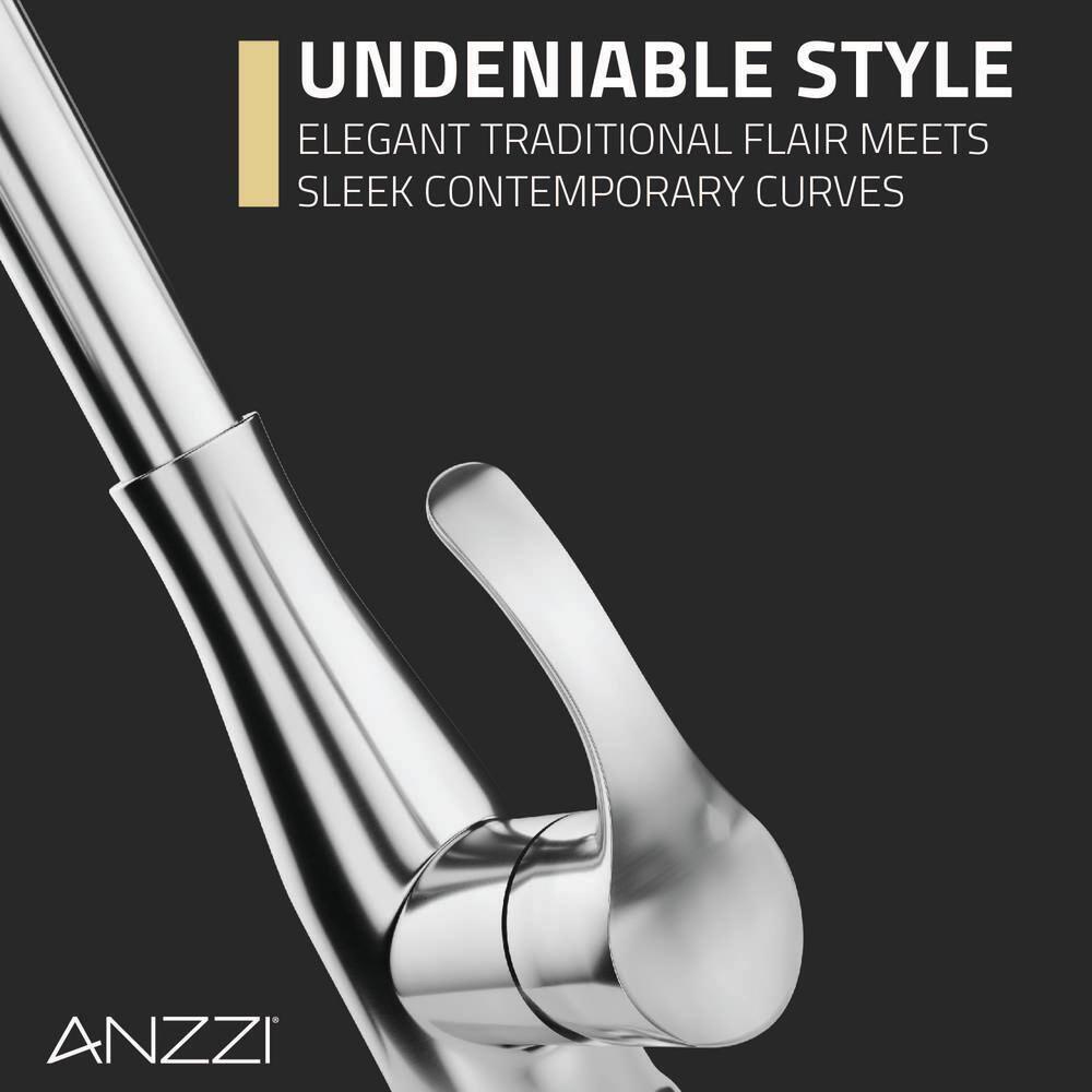 ANZZI Touchless Pull Down Sprayer Kitchen Faucet 1-Handle in