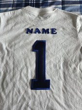 PERSONALIZED YOUTH TEE SHIRTS YOUR NAME AND CHOICE OF NUMBER