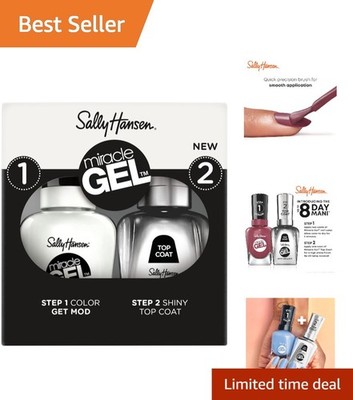 Miracle Gel Duo: Long-Lasting, UV-Free Gel-Like Nail Polish & Shine Top Coat