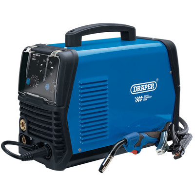 Draper Gas/Gaslos AC/DC MIG Aluminium Schweißgerät mit Tragegriff DTI 160A