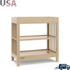 Baby Changing Table W/ Storage Water-resistant Pad JPMA Certified Safety Tested