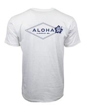 QUIKSILVER ALOHA GRAPHIC WHITE T SHIRT