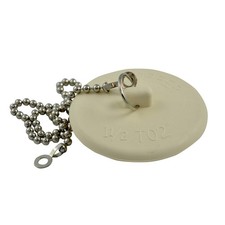 Danco 80783 Fit-All Rubber Stopper, Tub Drain Stopper 1.5-2 in , White